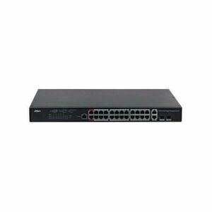 Switch Dahua PFS4226-24GT-370 cu 24 porturi gigabit PoE, 2 porturi gigabit imagine