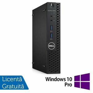 Calculator Sistem PC Refurbished DELL OptiPlex 3050 Mini PC, Intel Core i5-7500T 2.70-3.30GHz, 8GB DDR4, 256GB SSD + Windows 10 Pro imagine