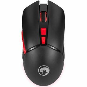 Mouse Gaming Marvo M701W Wireless, USB, 4800 dpi, Iluminare LED (Negru) imagine