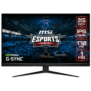 Monitor Gaming IPS LED MSI 31.5inch G321Q, QHD (2560 x 1440), HDMI, DisplayPort, AMD FreeSync, Nvidia G-Sync, 170 Hz, 1 ms (Negru) imagine