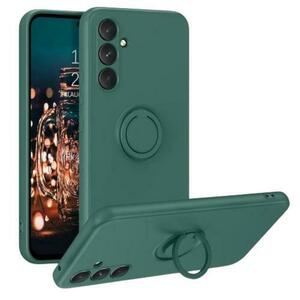 Husa Lemontti Silicon Ring compatibila cu Samsung Galaxy S23 FE, Verde imagine