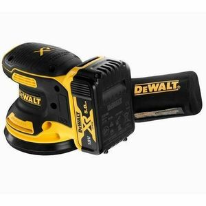 Slefuitor orbital cu excentric Dewalt DCW210P2, 2 acumulatori Li-Ion, 5.0 Ah, XR, 18 V, 125 MM (Negru/Galben) imagine