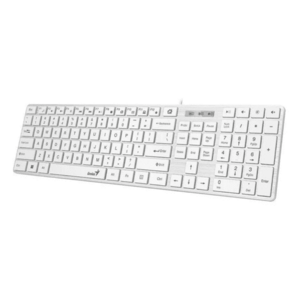 Tastatura Genius SlimStar 126, Cu fir (Alb) imagine