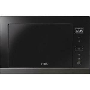 Cuptor microunde incorporabil Haier HOR38G5FT, 28 L, 900 W, 12 Programe, Grill, Touch control, Display TFT (Negru) imagine