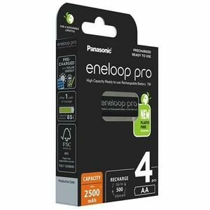 Set 4 acumulatori Panasonic ENELOOP PRO AA 2500mAh imagine