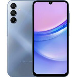 Telefon Mobil Samsung Galaxy A15, Procesor Mediatek Helio G99 Octa-Core, Super AMOLED Touchscreen 6.5inch, 4GB RAM, 128GB Flash, Camera Tripla 50+5+2MP, Wi-Fi, 4G, Dual Sim, Android (Albastru/Non-Eu) imagine