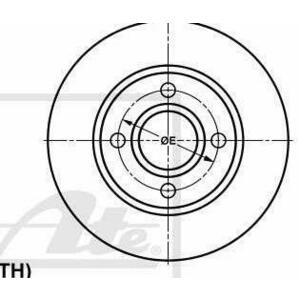 Disc frana FORD FIESTA V imagine