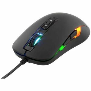 Mouse gaming cu fir DELTACO GAMING DM110, 7 butoane LED, 2000 DPI, cablu USB de 1.65m, Negru imagine