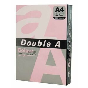 Hartie color pentru copiator A4 Double A pastel pink, 80g/mp, 500coli/top imagine