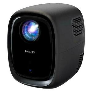 Videoproiector Philips NeoPix 130C Smart, HD 1280x720, 130 ANSI lumen, Wi-Fi, HDMI, USB, Difuzoare 2x 5W (Negru) imagine