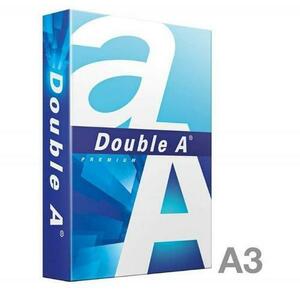 Hartie alba pentru copiator A3 Double A, 80g/mp, 500coli/top, clasa A imagine