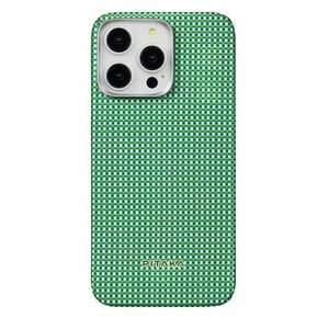 Husa Protectie Spate Pitaka MagEZ 5 pentru iPhone 15 Pro, MagSafe (Alb/Verde) imagine