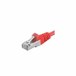 Patchcord SFTP PremiumCord RJ45-RJ45 Cat.6A, 0.5m, Rosu imagine