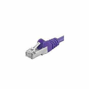 Patchcord SFTP PremiumCord RJ45-RJ45 Cat.6A, 10m, Violet imagine