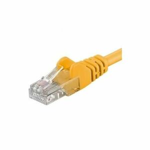 Patchcord UTP PremiumCord RJ45-RJ45 Cat.5e 3m, Galben imagine