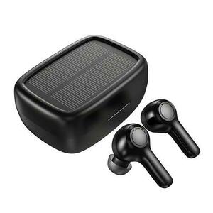 Casti True Wireless cu panou solar Choetech Solar BHT-09, Bluetooth, Microfon (Negru) imagine