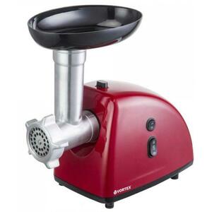 Masina de tocat Vortex VO4018RD, 1600 W, 1 kg/min, Functia Reverse, Accesoriu suc de rosii (Rosu) imagine