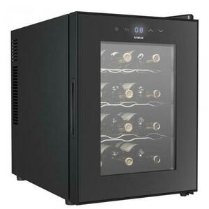 Vitrina de vinuri Samus SRV36CR12, 33 L, Capacitate 12 sticle, Clasa F (Negru) imagine