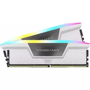 Memorie Desktop Corsair Vengeance RGB 32GB(2 x 16GB) DDR5 6000Mhz CL40 White imagine