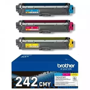 Pachet 3 Cartuse Toner Brother TN-242CMY 3 x 1400pagini Cyan Magenta Yellow imagine