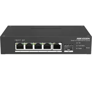 Switch Hikvision DS-3T1306P-SI/HS cu management cu PoE 4x100 Mbps + 1x1000Mbps + 1xGigabit Fiber imagine