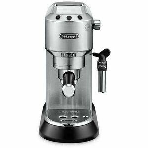 Espressor manual Dedica Style EC 685.M, 1300 W, 15 bar, 1.1 l, slim, argintiu imagine