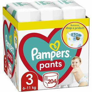 Scutece-chilotel Pampers Pants XXL Box Marimea 3, 6-11 kg, 204 buc imagine