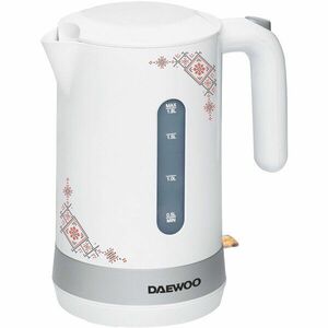 Fierbator Daewoo DK2400TR, 2400 W, design traditional, 1.7 L, filtru detasabil, Alb imagine