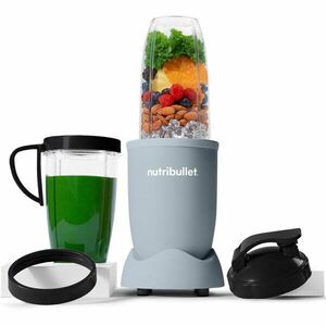 Blender Nutribullet Pro Mineral NB907MASL, 900 W, 1 viteza, 5 accesorii, cupe de 710 ml si 946 ml, capac To-Go, albastru imagine