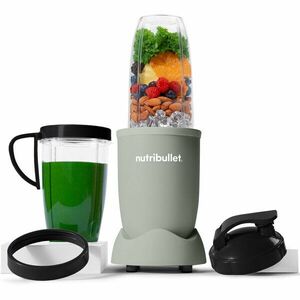 Blender Nutribullet Pro Mineral NB907MAJD, 900 W, 1 viteza, 5 accesorii, cupe de 710 ml si 946 ml, capac To-Go, verde imagine