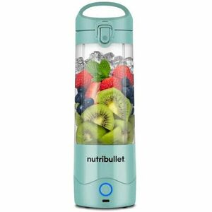 Blender portabil nutribullet® NBP003LBL, cupa 475 ml, USB-C, albastru deschis imagine