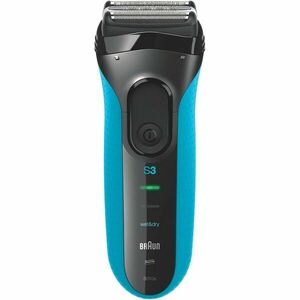 Aparat de ras electric Braun Series 3 3010BT ProSkin Wet&Dry, MicroComb, cap de tuns, 5 piepteni, Saculet de calatorie, Negru/Albastru imagine