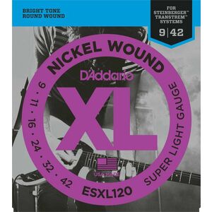 D'Addario ESXL120 Corzi chitare electrice imagine