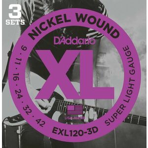 D'Addario EXL120-3D Corzi chitare electrice imagine