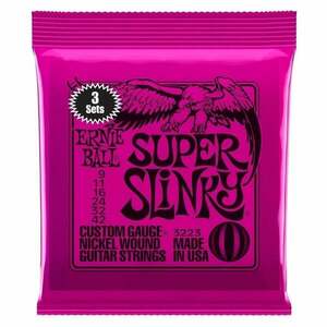 Ernie Ball 3223 Super Slinky 3-Pack Corzi chitare electrice imagine