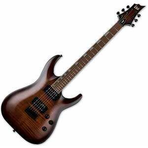 ESP LTD H-200FM Dark Brown Sunburst Chitară electrică imagine