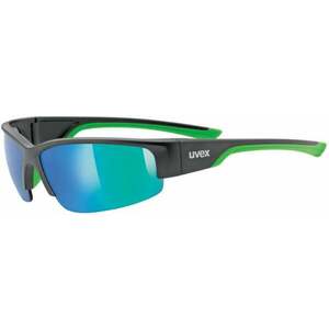 UVEX Sportstyle 215 Black Mat/Green/Mirror Green Ochelari ciclism imagine