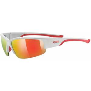 UVEX Sportstyle 215 White/Mat Red/Mirror Red Ochelari ciclism imagine