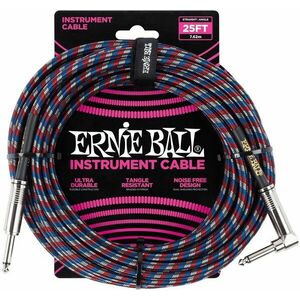 Ernie Ball P06063 7, 5 m Drept - Oblic Cablu de instrument imagine