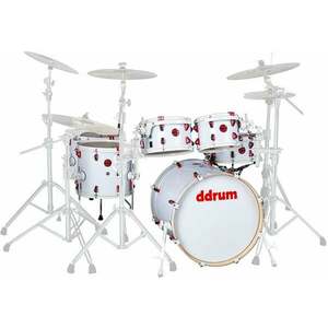 DDRUM Hybrid 6 Acoustic/Trigger White Set de tobe acustice imagine