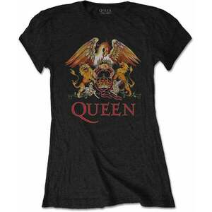 Queen Tricou Classic Crest Black M imagine