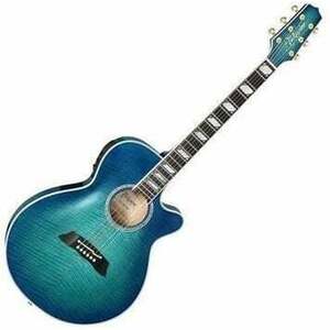 Takamine TSP178AC-SBB See Thru Blue Burst Chitară electro-acustică Jumbo imagine