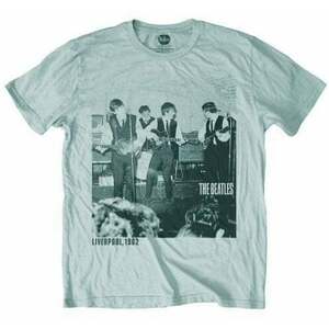 The Beatles Tricou Unisex Premium The Cavern 1962 Gri L imagine