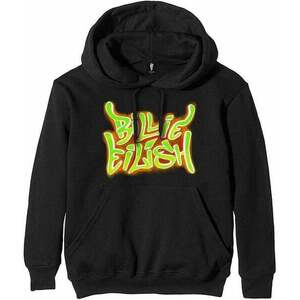 Billie Eilish Hoodie Airbrush Flames Blohsh Black XL imagine