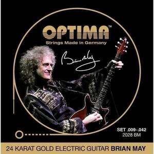 Optima 2028-BM 24K Gold Electrics Brian May Signature Corzi chitare electrice imagine