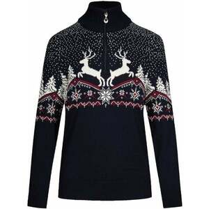 Dale of Norway Dale Christmas Womens Navy/Off White/Redrose L Pulover imagine