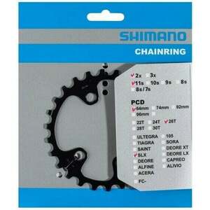 Shimano Y1VG26000 Foaie 64 BCD-Asimetric 26T 1.0 imagine