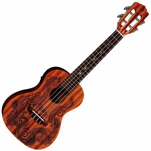 Luna Henna Dragon Mahogany Ukulele concert imagine