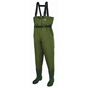 DAM Hydroforce Nylon Taslan Chest Wader Bootfoot Verde 46-2XL Cizmă piept, Cizmă șold, Salopetă imagine