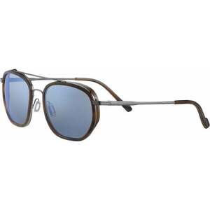 Serengeti Boron Brown Buffalo/Shiny Gunmetal/Mineral Polarized Blue Ochelari de stil de viață imagine